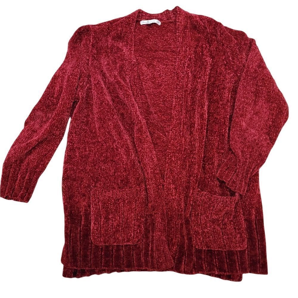 Seven7 maroon cardigan